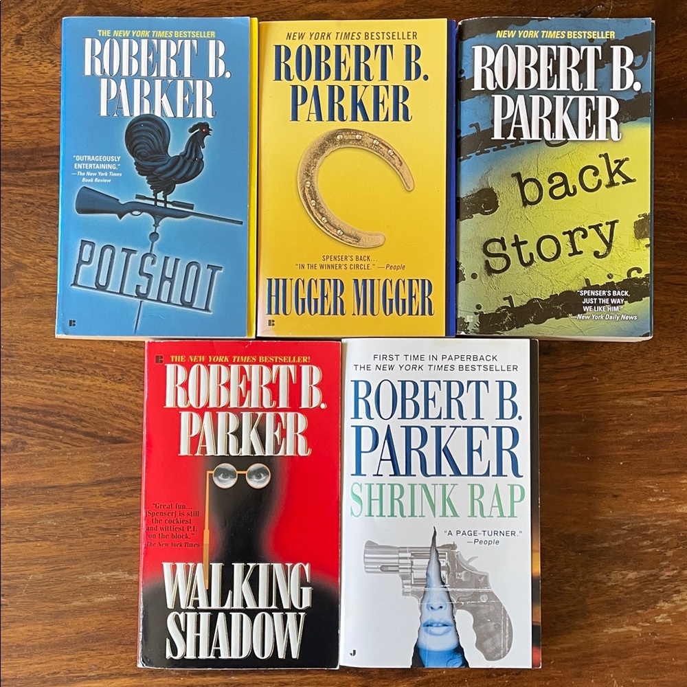 5 Robert B. Parker Novels Paperback Books Lot of 5 Used